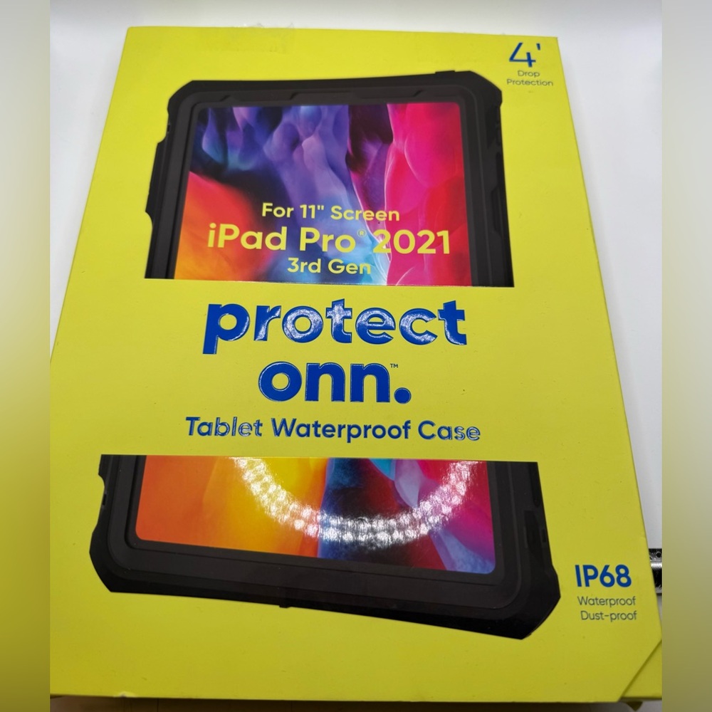 Protect onn Waterproof Tablet Case for iPad Pro 2021 3rd Gen 11'' Screen